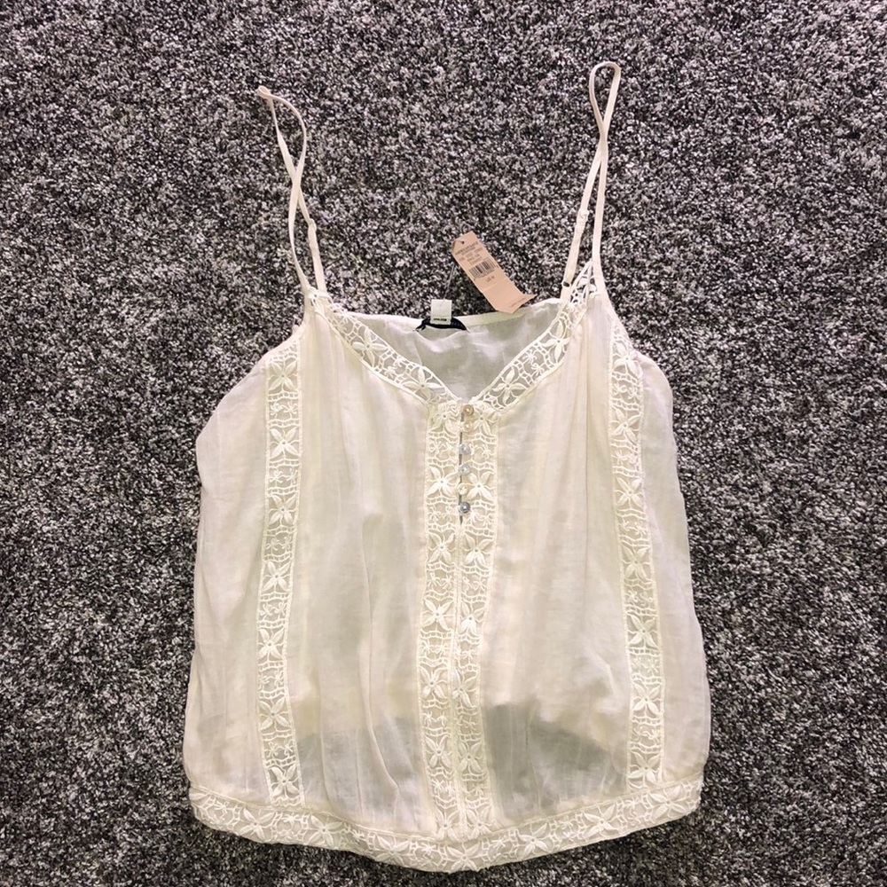 American Eagle Cream Tank Top